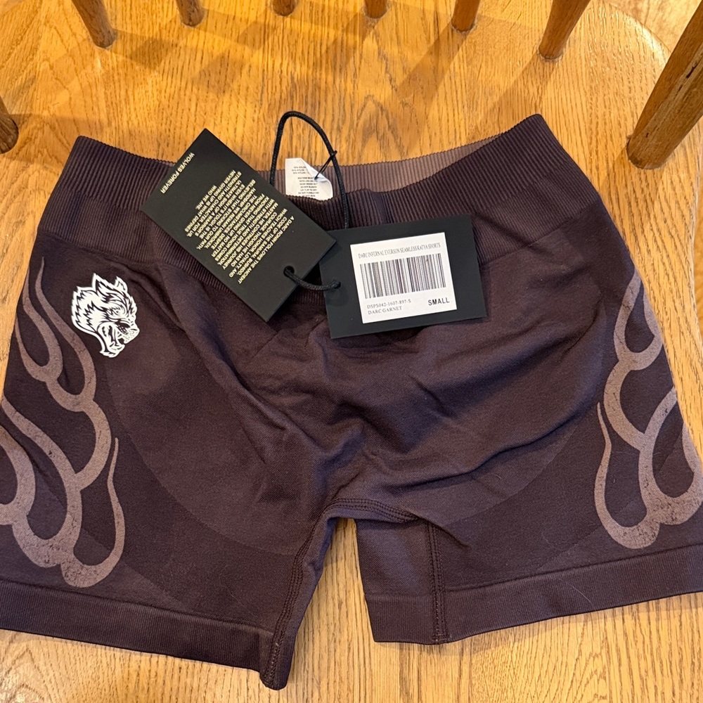 Darc Sport Dark Brown Graphic Bike Shorts